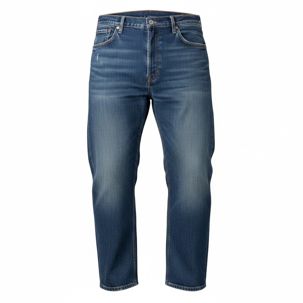 Levi's 505 Regular Fit Jeans Men 52x29 Blue Big & Tall Straight Leg Denim Comfy